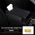 Luxury Elegant Leather Car Interior Accessories Armrest Storage Box Cover High Tissue Storage Capacity for Center Console Mat