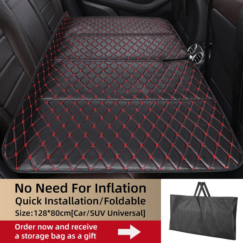 2025 High Quality Comfortable Car Travel Bed Folding Camping Bed for Car Backseat Air Mattress
