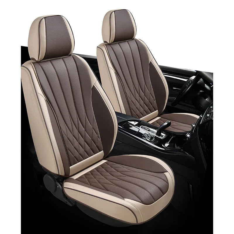 Customizable Muti-color Luxury Full-Coverage Leather Car Seat Protector Cover Sport Style Waterproof Accessory Upholstery