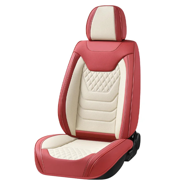 Multiple Styles Genuine Car Seat Cover Full Set Universal Waterproof PVC Seat Protector