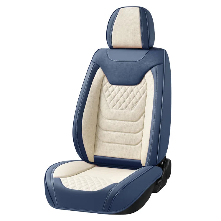 Concise Style Leather Full Set Front Car Interior Universal Waterproof PVC Car Seat Cover