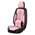 Skin-Friendly Luxury Nappa Leather Car Seat Cover Set Full Universal Waterproof Seat Protector
