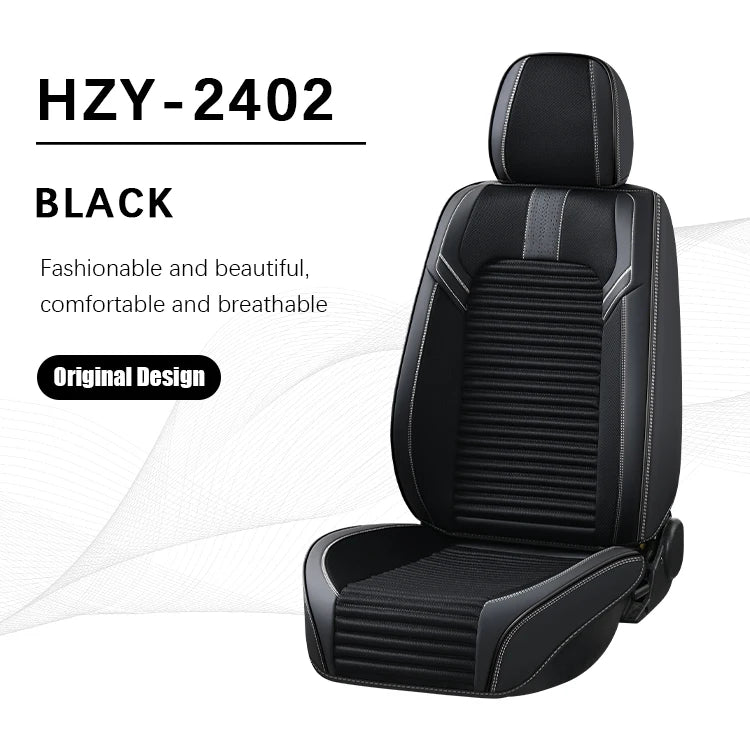 New Arrival Sports Style Comfortable  Breathable Car Seat Cover Full Set for Universal Car Seat Protector