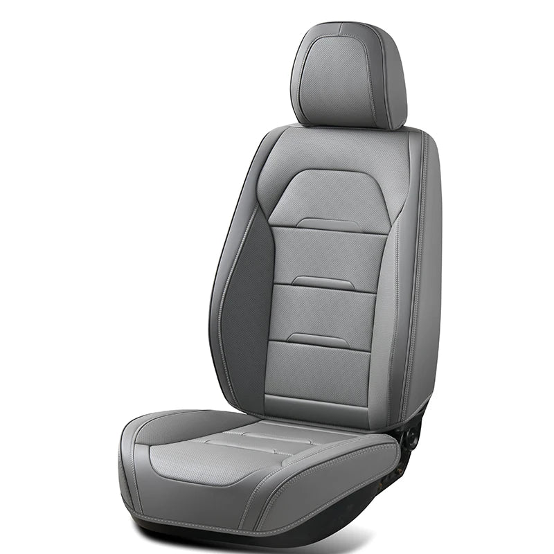 5 Seats Luxury Middle Part Original Fit Comfortable Universal Leather Cushion Cover Seat