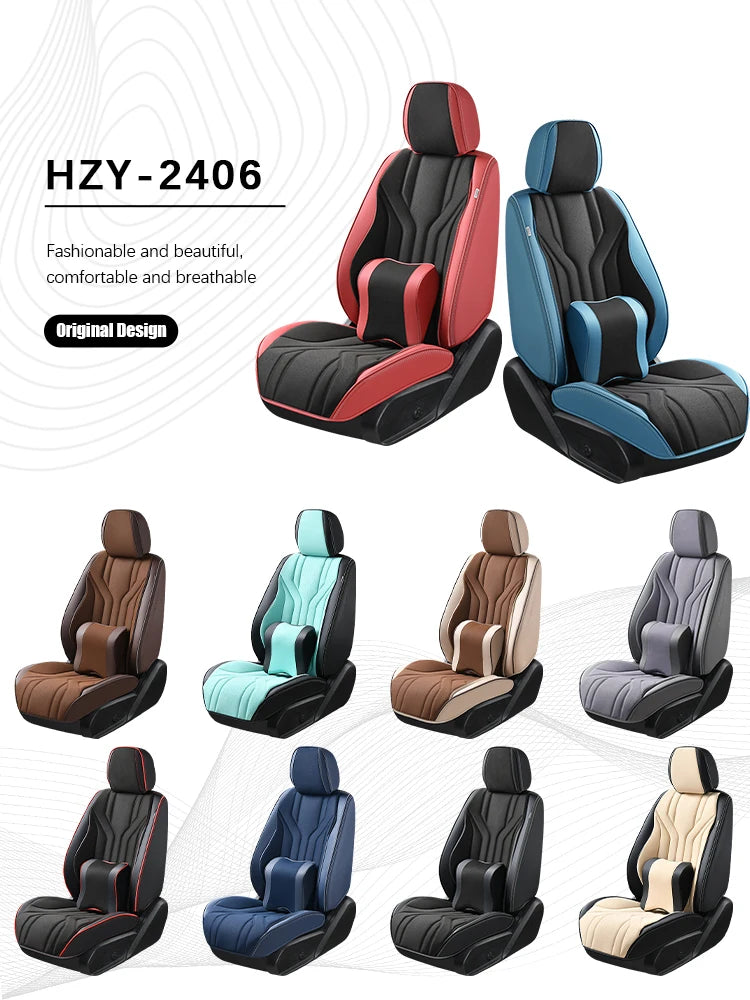 Customized Auto 1PC Leather Seat Covers Universal Full Set Luxury Car Seat Covers for Universal Car Seat Accessories