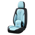 Skin Friendly Texture Luxury Nappa Leather Car Seat Cover Full Set Universal Waterproof Seat Protector