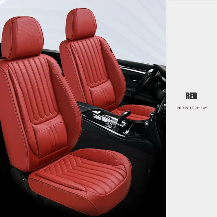 Luxury Waterproof PVC Car Seat Cover Full Set Universal Seat Protector