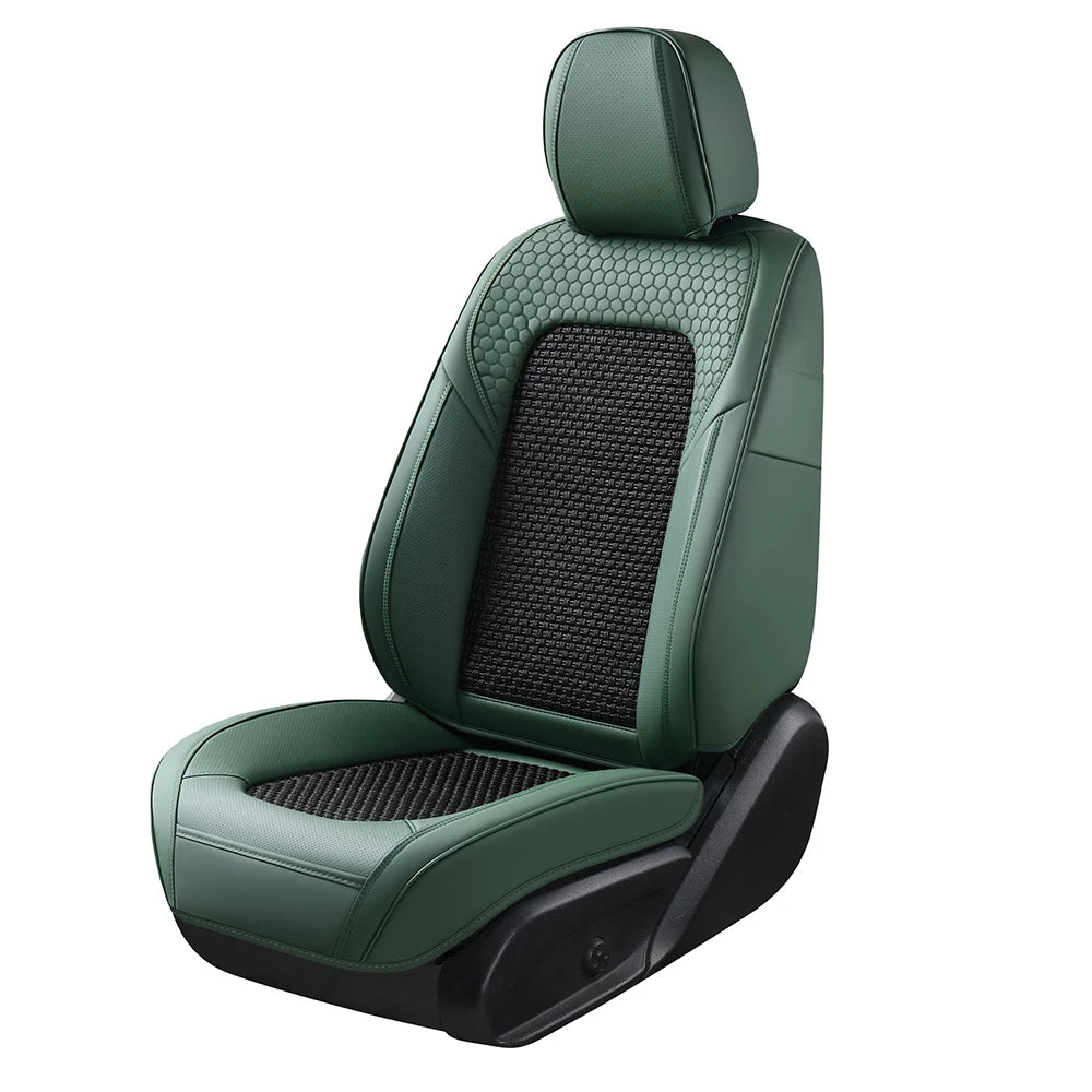 Universal Luxury Full Set Leather Car Seat Covers for Four Seasons General Automotive Interior Accessories