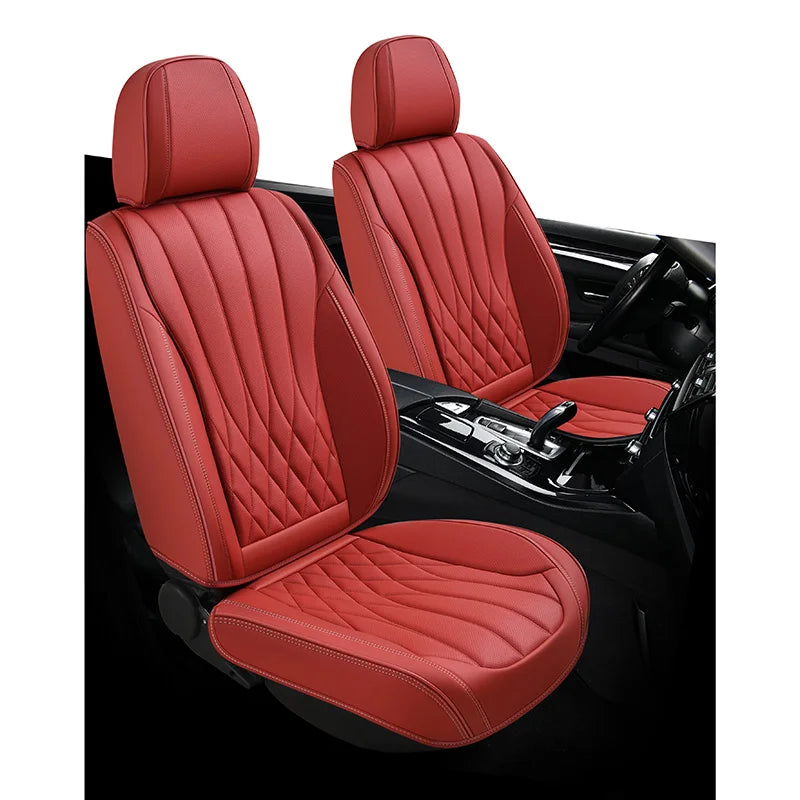 Hot Selling Universal Four-season Sports Style Leather Waterproof and Wear Resistant Seat Set for Automobile Upgrade Kit