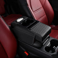 Universal Armrest Cover Leather Multifunctional Side Storage Increase Height with Cup Holders Tissue Box Car Decor Accessories