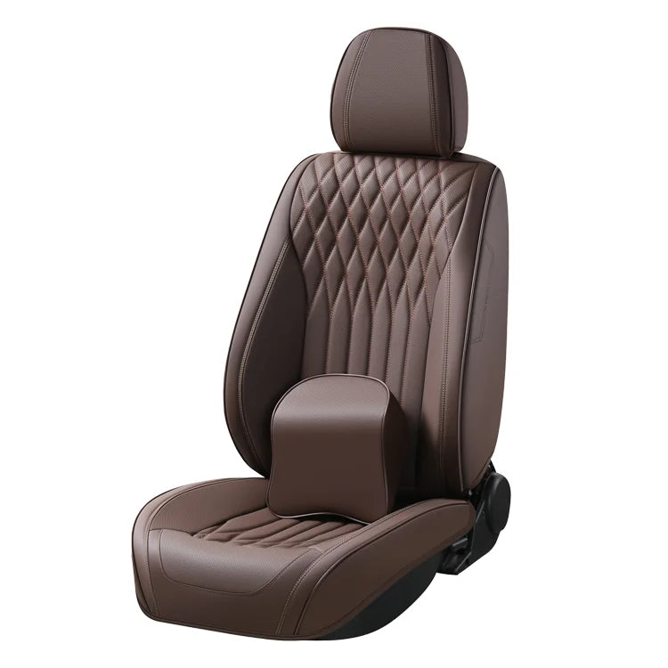 Fashion Good Quality Leather Waterproof Car Seat Full Cover with Lumbar Pillows