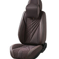 Fashionable Car Interior Sports Style Breathable 1pc Racing Leather Cushion Cover Leather Car Seat Covers