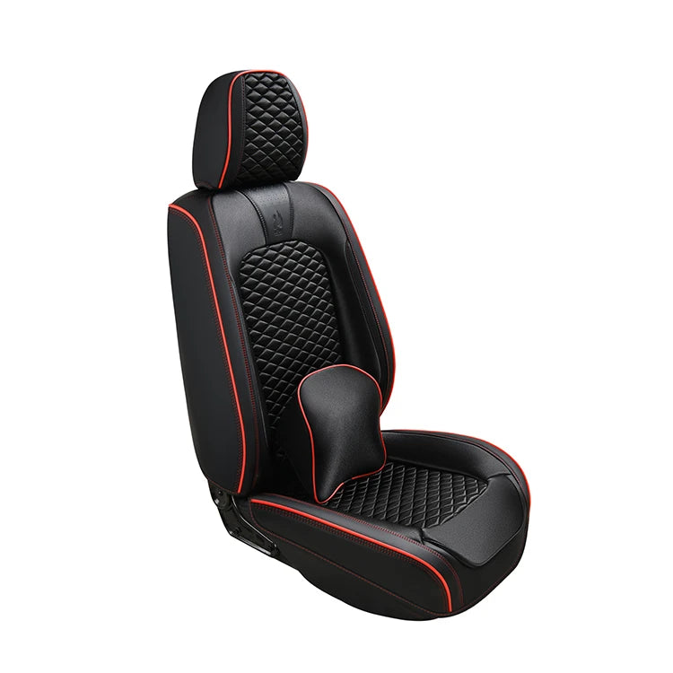 High Quality Luxury 3D Fitting Leather Plus Three Proof Fabric Full Set Car Seat Cover Seat Protector