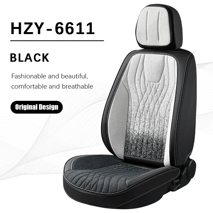 2025 New Design Multi-color Ink-wash Style Waterproof Car Seat Cover for Universal Car Accessories