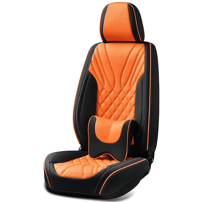 Factory Price Fashionable Universal Seat Cushion Comfortable Breathable Leather Car Seat Covers Set for Four Season Usage
