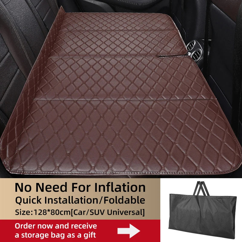 2025 High Quality Comfortable Car Travel Bed Folding Camping Bed for Car Backseat Air Mattress