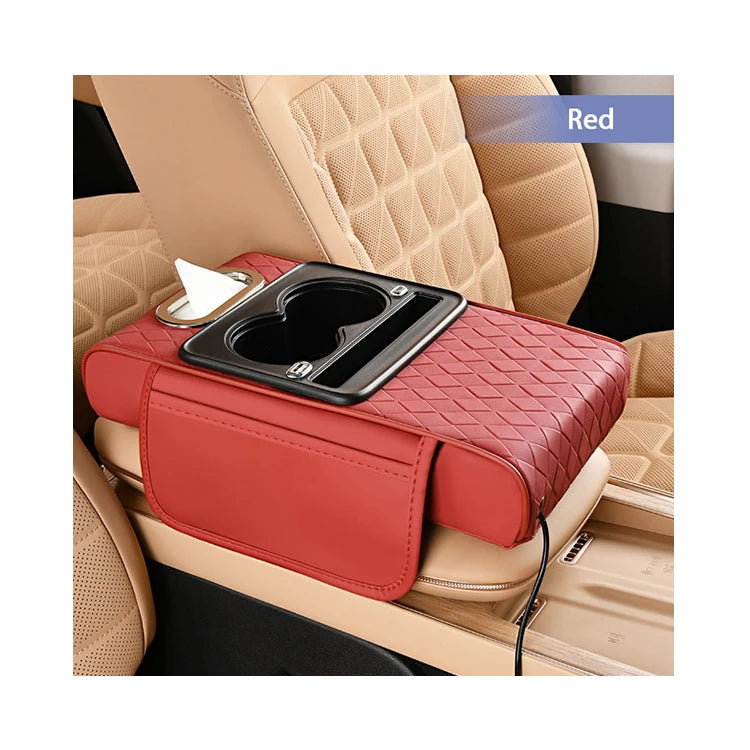 Muti-color Multi-functional Luxury Integrated Charging Device Car Amrest Box for Cup Holder Phone Storage Box