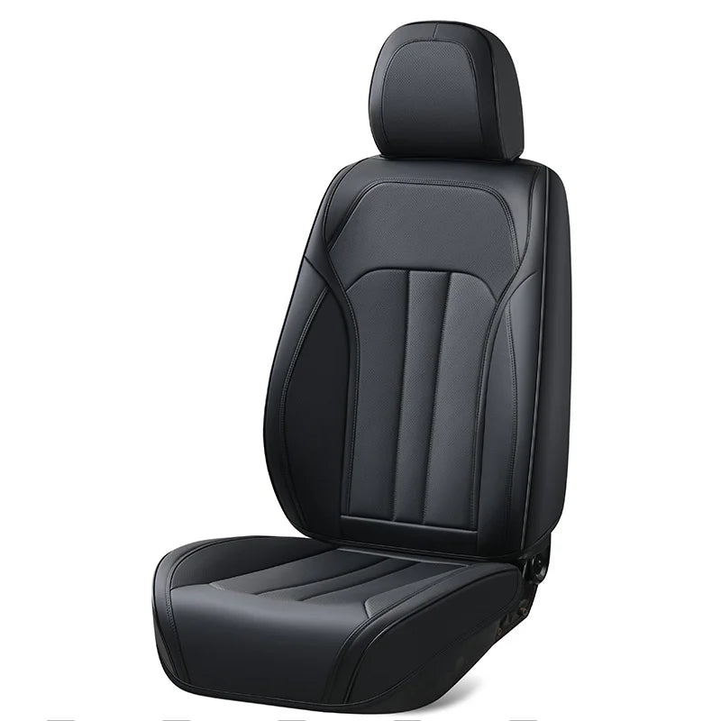 Custom Luxury Leather Waterproof and Universal Beige Car Seat Cover Coverssports Cushion