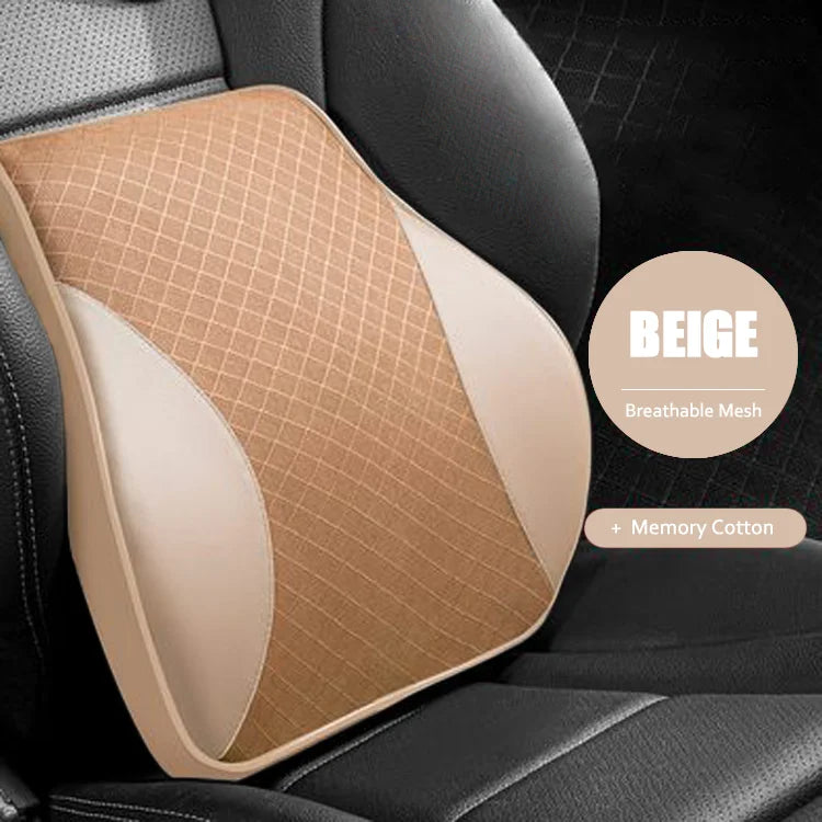 Slow Rebound Memory Cotton Design for Comfortable Car Seating Lumbar Support Pillows