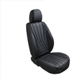 Fashion Four Season Universal Black Breathable Leather Full Set Car Seat Covers Cushion