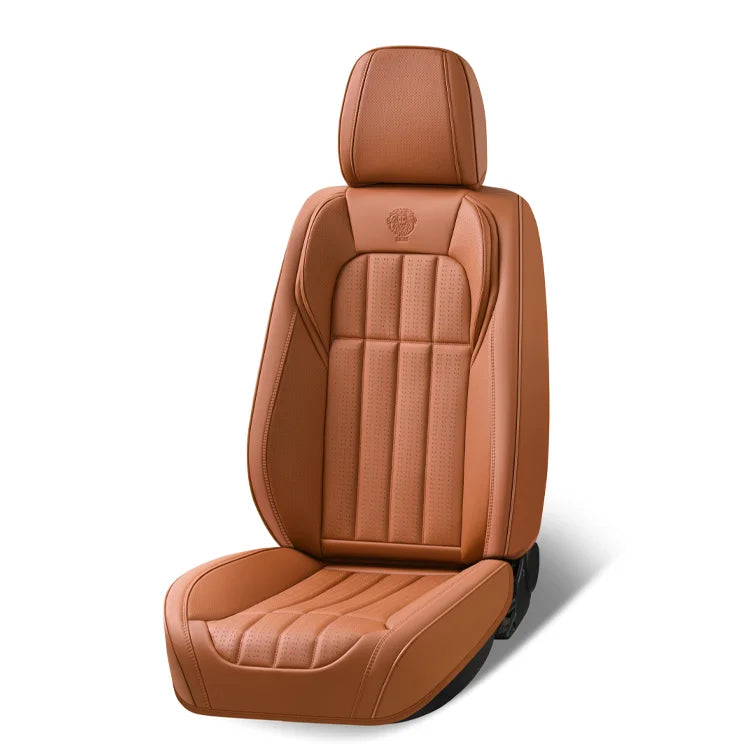 Classic Style Full Set Leather Car Seat Covers Universal Comfortable Seats Cushions