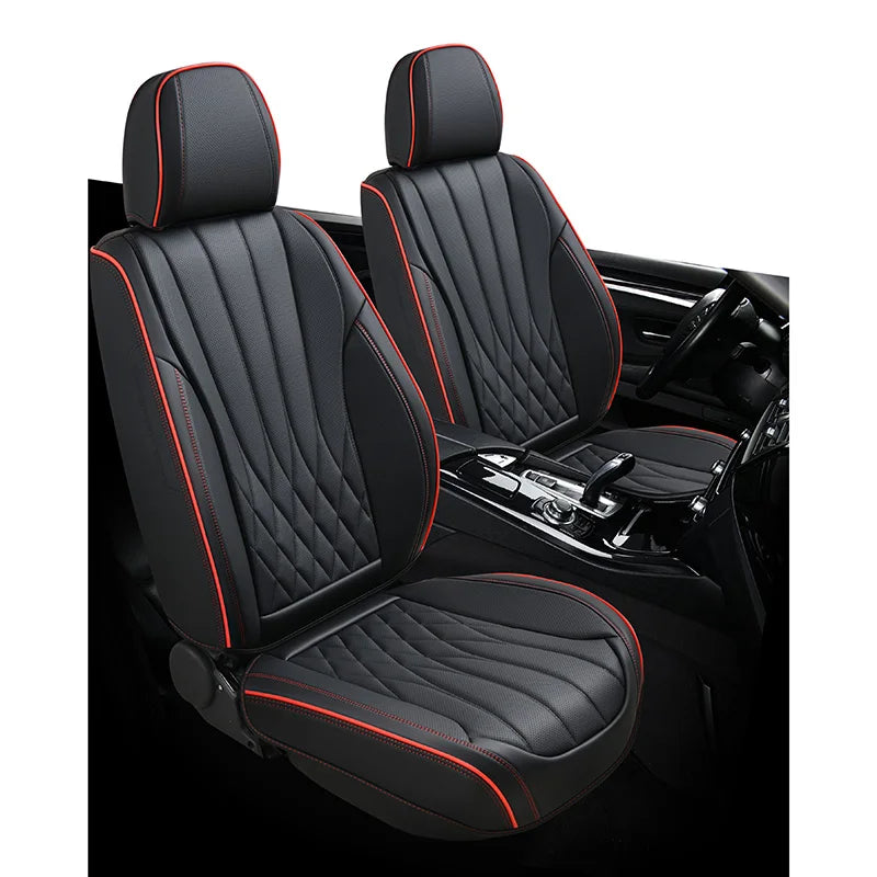 Customizable Muti-color Luxury Full-Coverage Leather Car Seat Protector Cover Sport Style Waterproof Accessory Upholstery