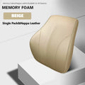 Nappa Leather Large Single Memory Cotton Waist Cushion All Seasons Seat Pillows & Cushions Design