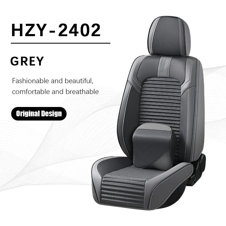 2025 Hot Selling Customizable New Style Breathable Car Seat Cover Full Set for Universal Car Seat Protector