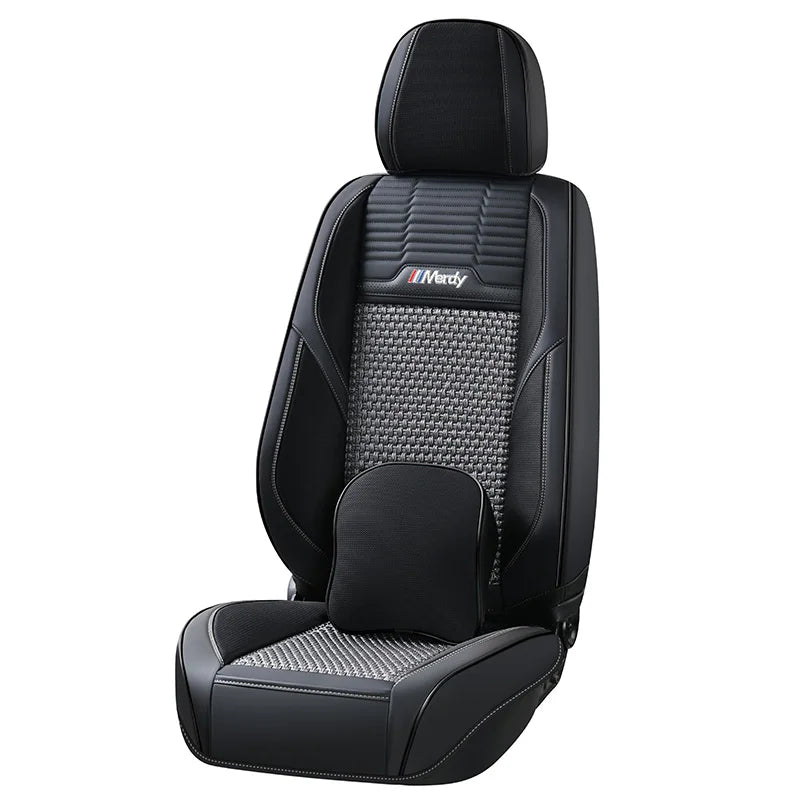 New Luxury Seat Protector Leather Universal Anti-Slip Black Cushions Four Seasons Car Seat Cover