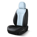 Concise Style Universal Waterproof Seat Protector Genuine Leather Car Seat Cover Full Set