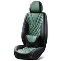 Business Luxury Cozy Comfort Black Green Car Front Rear Designer Leather Seat Covers for Car