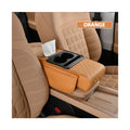 Car Interior Accessories Leather Armrest Storage Box Cover Tissue Storage Capacity Water Cup Assembled Center Console Pad