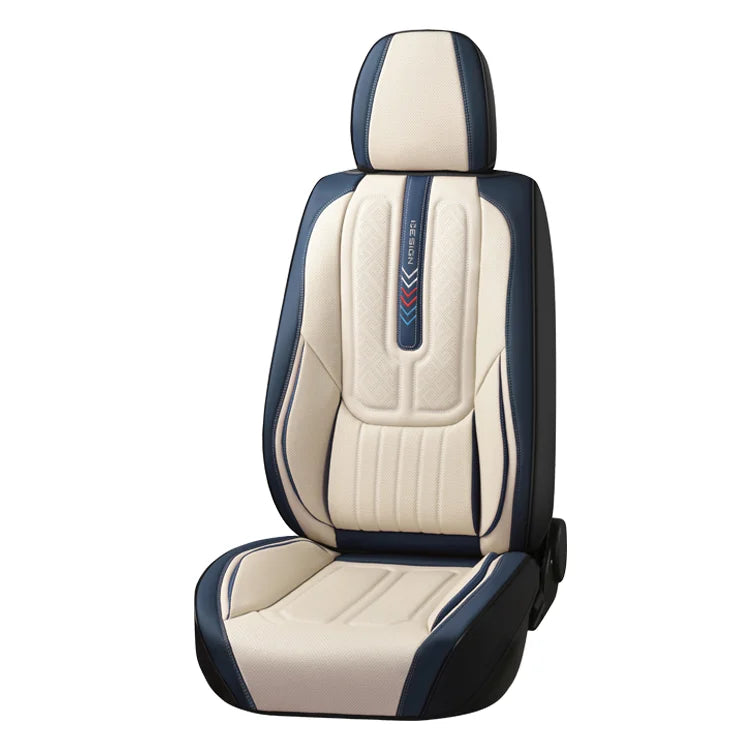 Luxury Full Set Luxury Genuine Leather Car Seat Cover Universal Waterproof Seat Protector