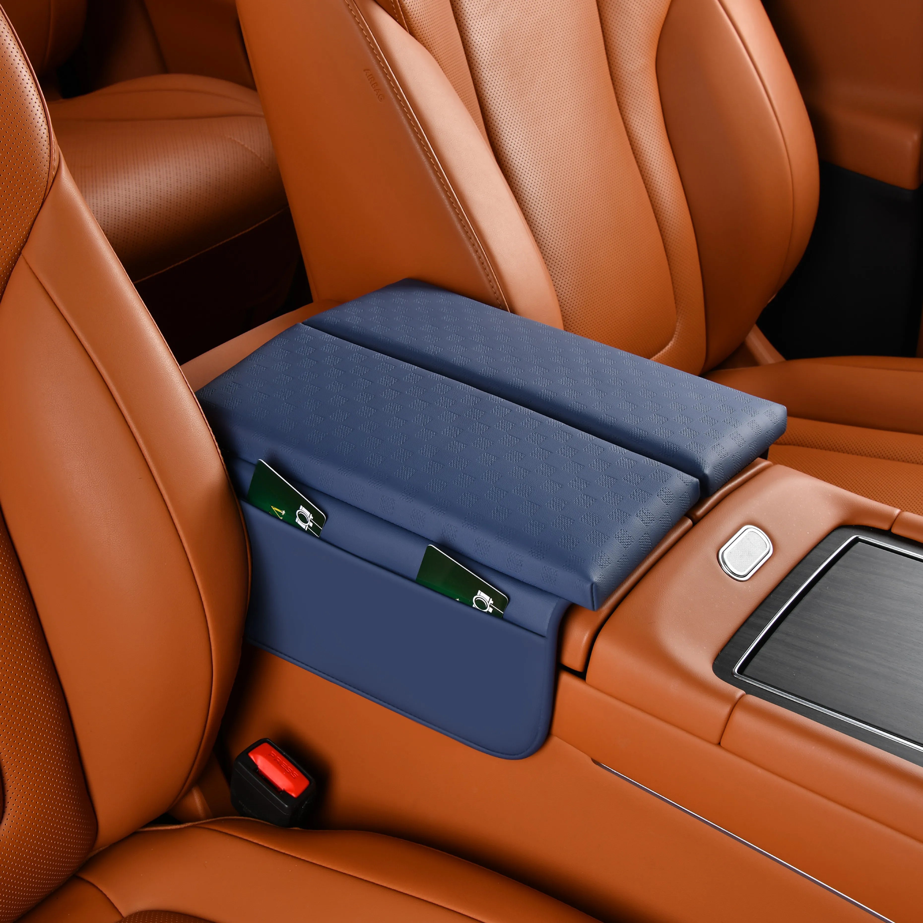 Most Popular Li Auto Car Interior Accessories Leather Car Double-opening Center Armrest Cover Pad