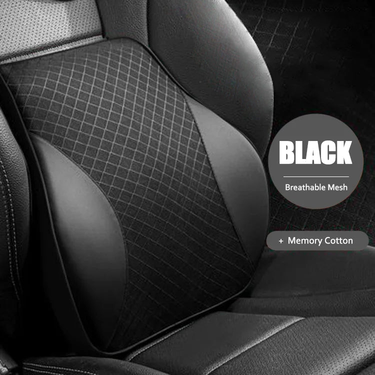 New Products Slow Rebound Memory Cotton Design for Comfortable Car Seating Lumbar Support Pillows