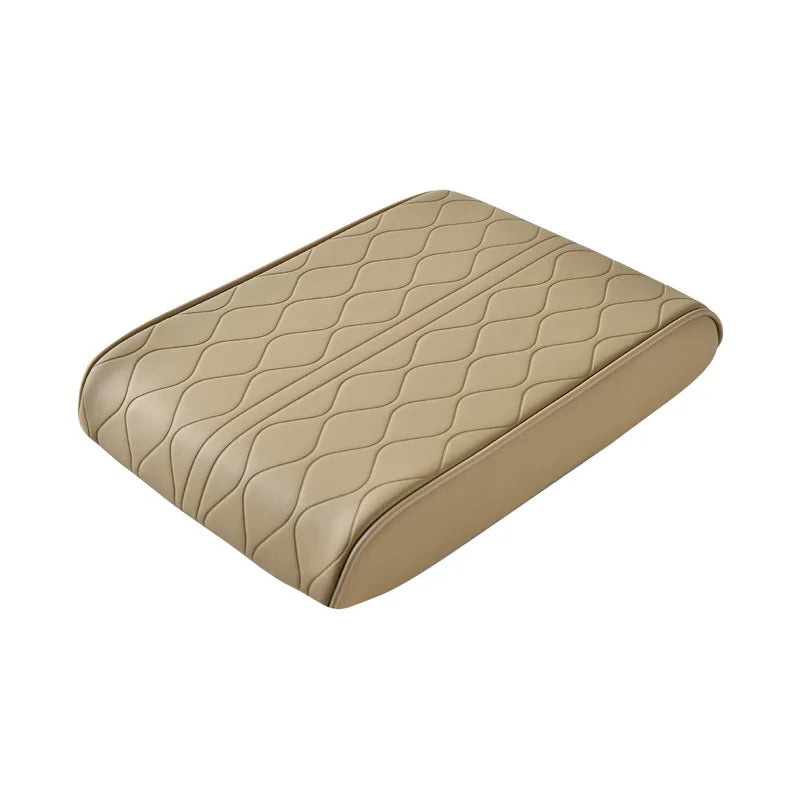 PU Leather Auto Armrests Mat Storage Box Cover Pad Center Console Arm Rest Protection Cushion