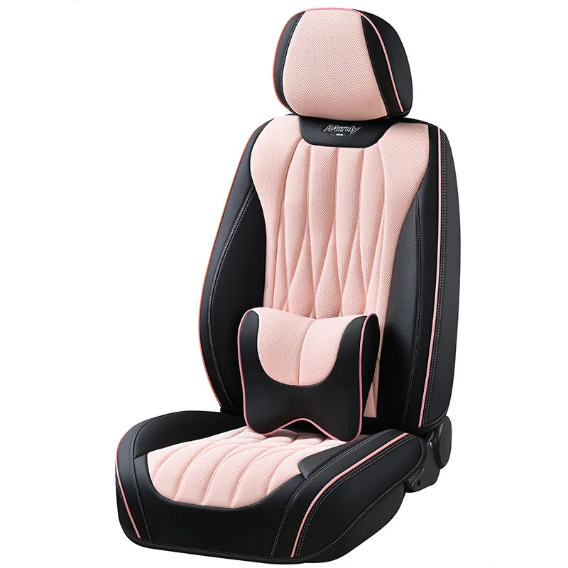 Car Seat Covers Leather Waterproof Breathable Leather Universal Full Set Car Seat Cover