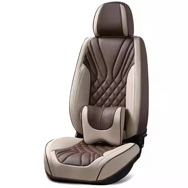 Atmospheric Simple Automotive Interior Accessories Leather Car Seat Cover Cushion Set
