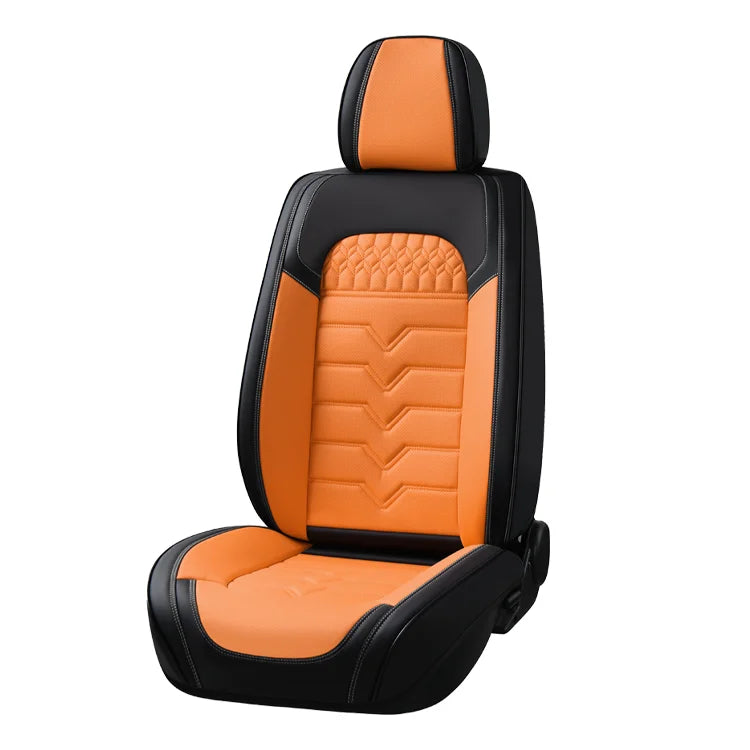 Multiple Color Options Available Luxury Car Seat Cover Full Set Universal Waterproof PVC Seat Protector