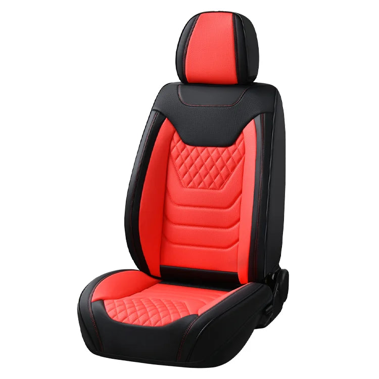 Multiple Styles Genuine Car Seat Cover Full Set Universal Waterproof PVC Seat Protector