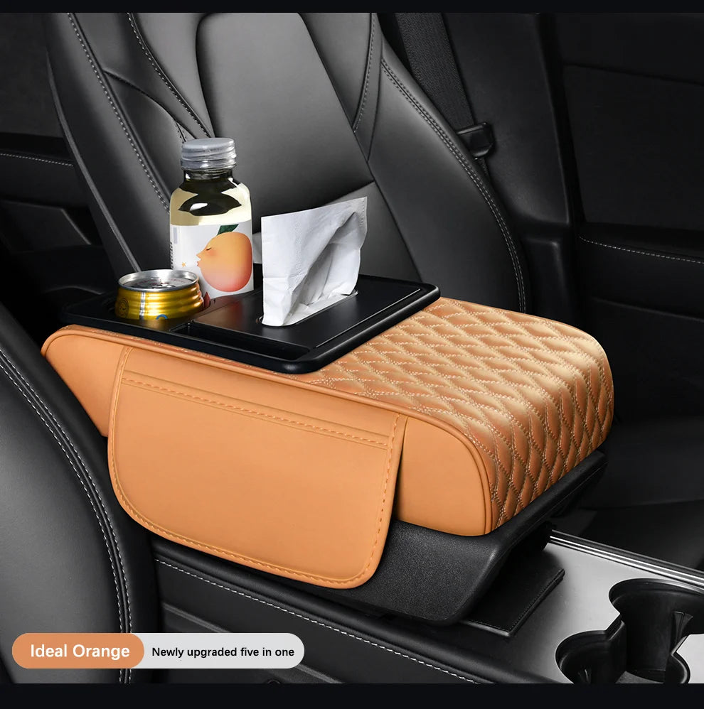 Portable Universal Car Multi-Pocket Car Armrest Seat Cushion for Car Interior Accessories Upgraded