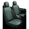 Full Set Original Leather Waterproof Custom Four Seasons Black Green Car Seat Cushion Cover