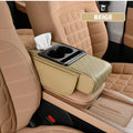 Wholesale Price Car Armrest Pillow on Center Console With Leather Hand Rest Support Cushion Tissue Box Cup Phone Storage Box