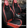 Luxurious comfort Leather & Ice Silk Fabric Full Set Car Seat Cover Seat Protector