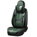 Sports Style Universal Waterproof Seat Protector Luxury Genuine Leather Car Seat Cover Full Set