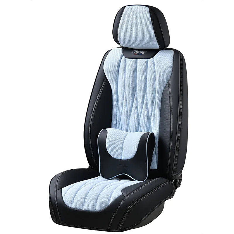 Universal Leather Luxury Auto Car Seat Protector Breathable Full Set Car Seat Covers Cushion