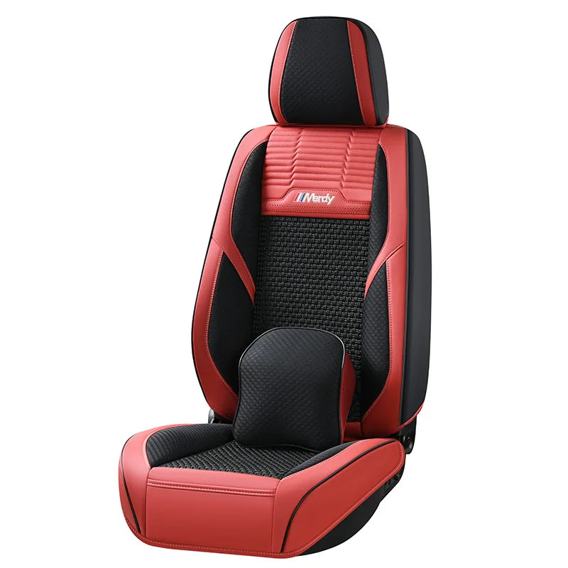 Fusion High-Quality Leather Luxury Universal Car Seat Covers Four-Season Universal All-Inclusive Seat Cushion