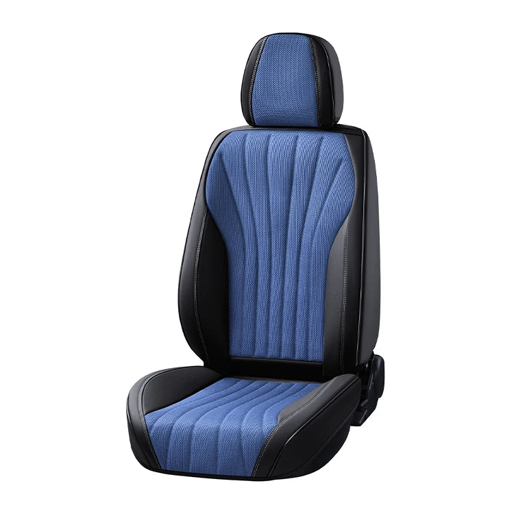 2025 New Two-color Splicing Sports Design Leather Full Set Car Seat Cover for Universal Car Interior Accessories