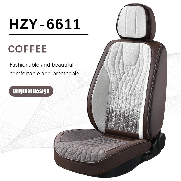 2025 New Design Multi-color Ink-wash Style Waterproof Car Seat Cover for Universal Car Accessories
