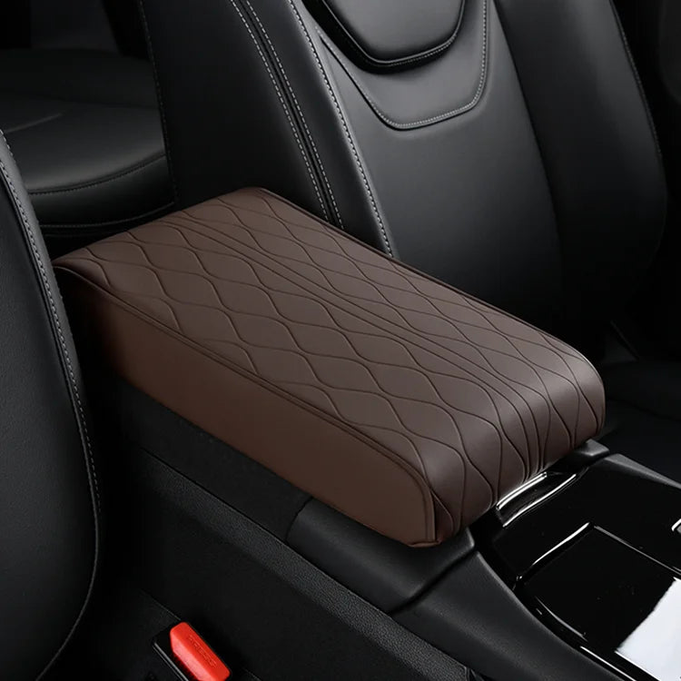 Center Console Interior Accessory with Protection Custom Nappa Leather Memory Cotton Armrest